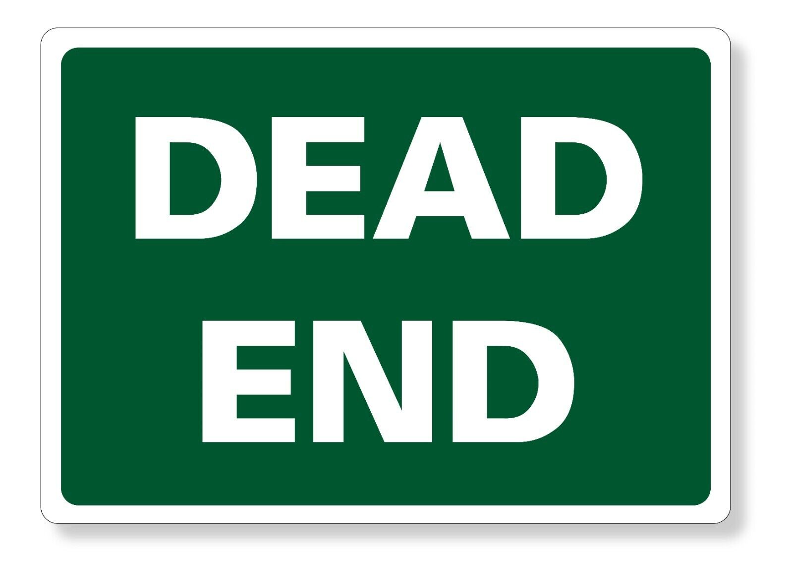 METAL SIGN E1 GREEN Dead End