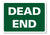 METAL SIGN E1 GREEN Dead End