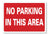 METAL SIGN E1 RED WHITE No parking in this area