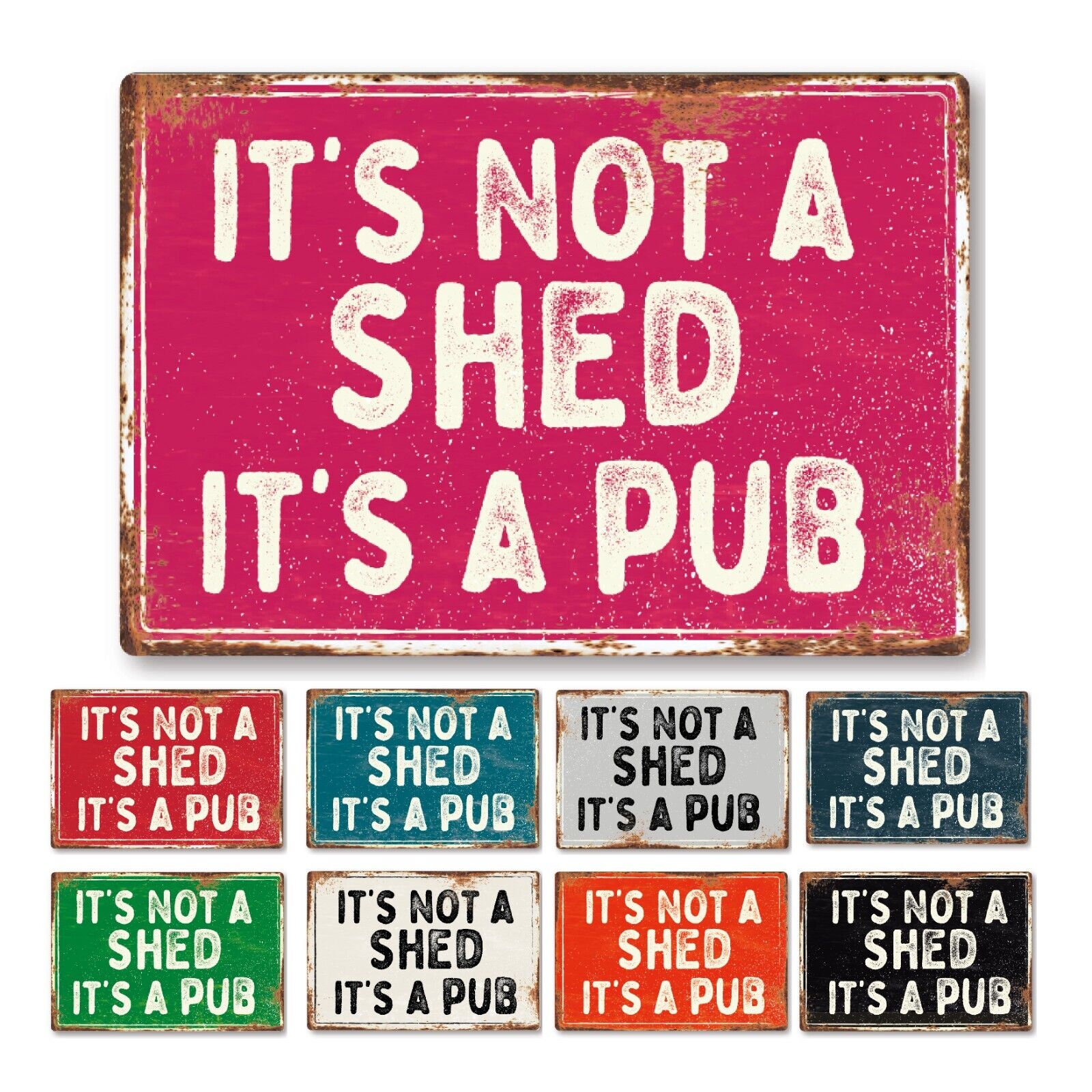 Funny Not a Shed Metal Sign Man Cave Garage Shed Humour Pub Garden Bar