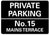 Private Parking Sign Personalised No Parking Keep Clear Metal Sign Waterproof