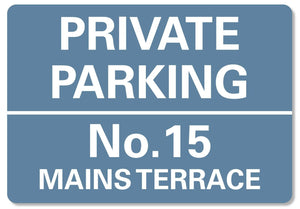 Private Parking Sign Personalised No Parking Keep Clear Metal Sign Waterproof