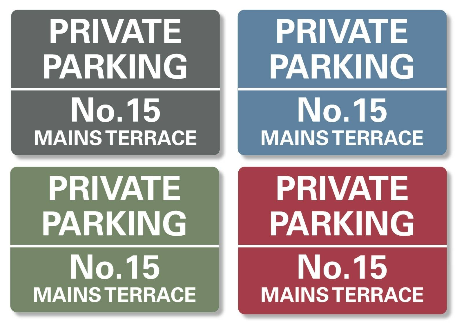 Private Parking Sign Personalised No Parking Keep Clear Metal Sign Waterproof