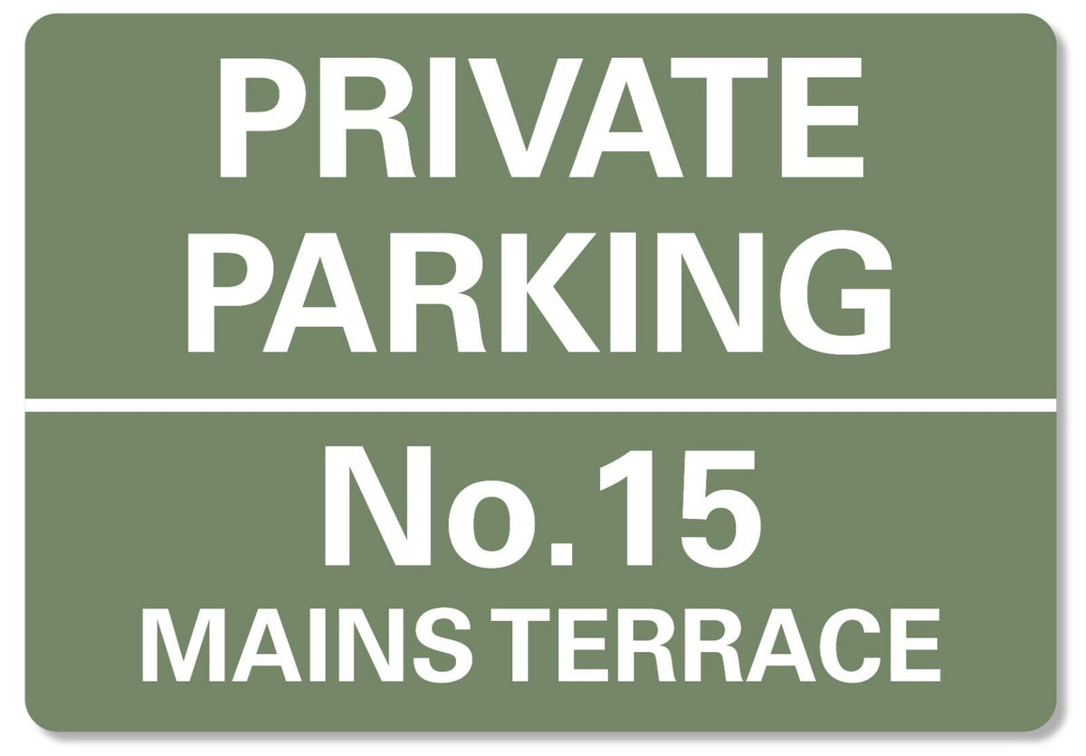 Private Parking Sign Personalised No Parking Keep Clear Metal Sign Waterproof