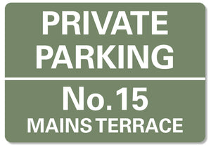 Private Parking Sign Personalised No Parking Keep Clear Metal Sign Waterproof