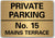 Private Parking Sign Personalised No Parking Keep Clear Metal Sign Brushed Gold