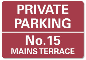 Private Parking Sign Personalised No Parking Keep Clear Metal Sign Waterproof