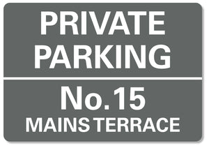 Private Parking Sign Personalised No Parking Keep Clear Metal Sign Waterproof