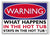 WARNING SIGN What Happens in the Hot Tub funny quote sign metal plaque