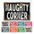 Funny naughty corner metal sign man cave garage shed humour pub garden bar